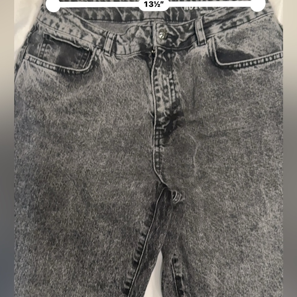Noisy may jeans in gray dark color.